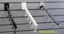 purse waterfall for slatwall accent store fixtures